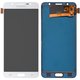 LCD compatible with Samsung J710 Galaxy J7 (2016), (white, with light adjustable, Best copy, without frame, Copy, (TFT))