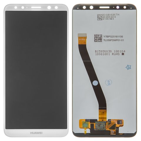 LCD compatible with Huawei Mate 10 Lite, white, without frame, High Copy, RNE L01 RNE L21 