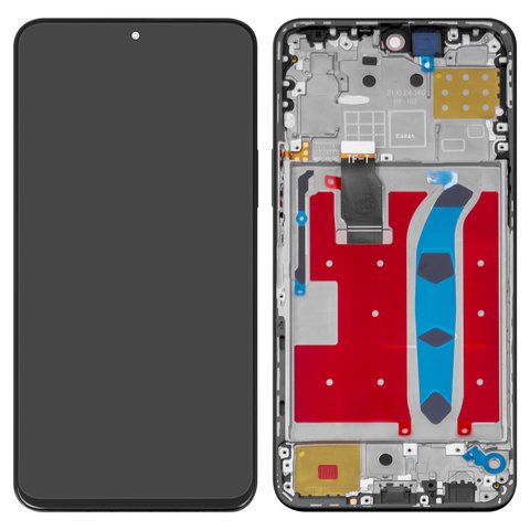 LCD compatible with Huawei Honor X8, black, with frame, original change glass , TFY LX1 TFY LX2 TFY LX3