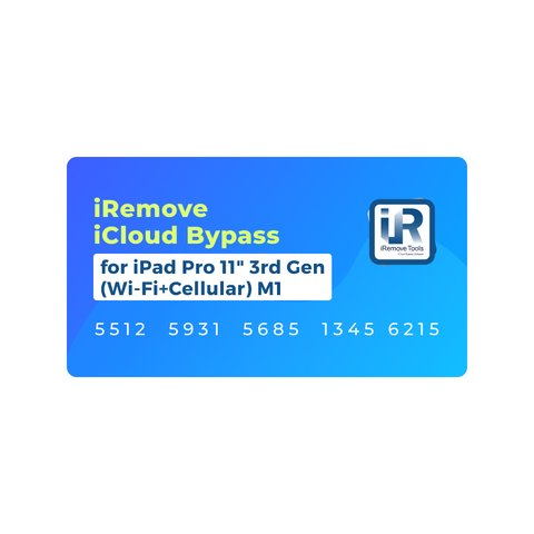 iRemove iCloud Bypass for iPad Pro 11" 3rd Gen Wi Fi+Cellular M1