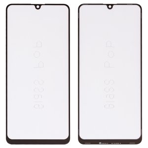 Housing Glass G+OCA PRO compatible with Samsung M325 Galaxy M32, with OCA film, black 