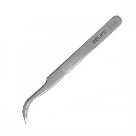 Mounting Tweezers RELIFE TS 15, curved, 117 mm