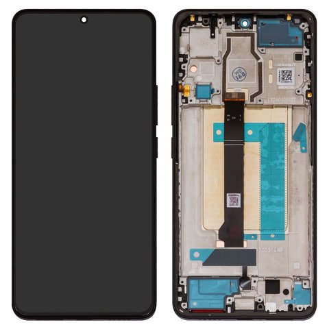 Дисплей для Xiaomi Poco F6, черный, с рамкой, Original PRC , 24069PC21G, 24069PC21I