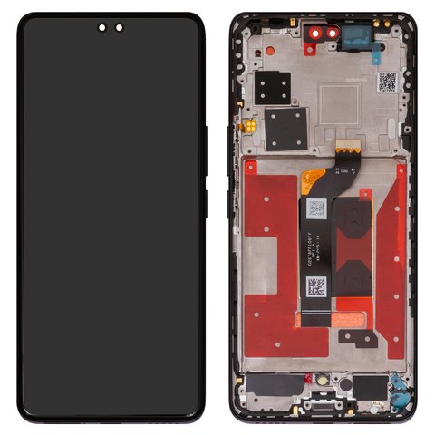 LCD compatible with Huawei Honor 200 Pro, black, with frame, Original PRC , ELP AN00, ELP NX9 