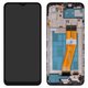 LCD compatible with Samsung A035F Galaxy A03, (black, with frame, (Box))