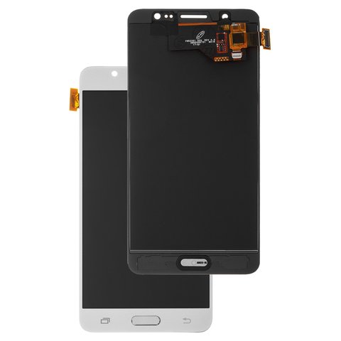 Pantalla LCD puede usarse con Samsung J510 Galaxy J5 2016 , blanco, con ajuste de brillo, Best copy, sin marco, Copy, TFT 