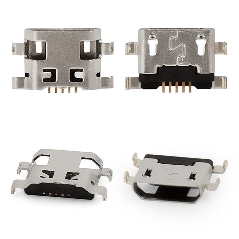 Conector de carga puede usarse con Huawei GR3; Fly IQ458 Evo Tech 2, IQ459 Quad EVO Chic 2; Lenovo A1000, 5 pin, micro USB tipo B