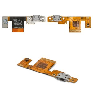 Cable flex puede usarse con Lenovo B8080 Yoga Tablet 10 HD Plus, del conector de carga, con componentes