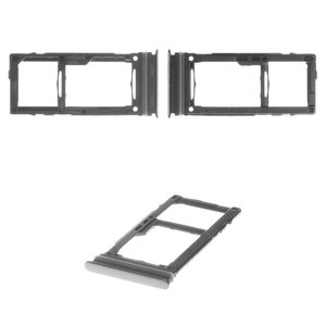 Sujetador de tarjeta SIM puede usarse con Samsung A525 Galaxy A52, A526 Galaxy A52 5G, A725 Galaxy A72, A726 Galaxy A72 5G, negro