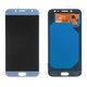 Pantalla LCD puede usarse con Samsung J730 Galaxy J7 (2017), azul claro, sin logotipo, sin marco, High Copy, (OLED)