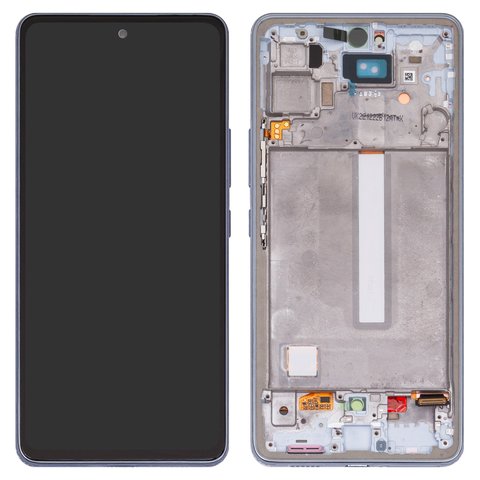 Pantalla LCD puede usarse con Samsung A536 Galaxy A53 5G, azul, con marco, Original PRC 