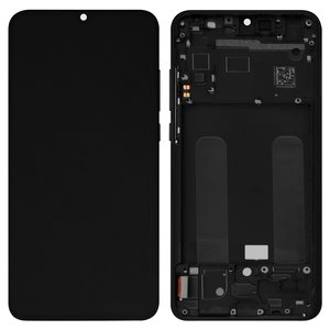 Pantalla LCD puede usarse con Xiaomi Mi 9 Lite, negro, con marco, Original PRC , M1904F3BG