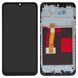 Pantalla LCD puede usarse con Realme 5 Pro, negro, con marco, High Copy, RMX1971, RMX1973, #DI0603JH05