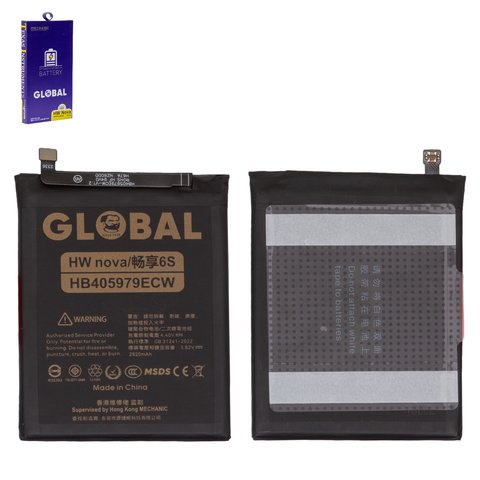 Batería Mechanic HB405979ECW puede usarse con Huawei Nova, Li Polymer, 3.82 V, 2920 mAh