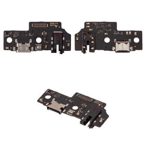 Cable flex puede usarse con Samsung A055 Galaxy A05, del conector de carga, con micrófono, con componentes, Original PRC , placa del cargador