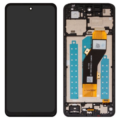 Pantalla LCD puede usarse con ZTE Blade V60 Design, Nubia V60 Design, negro, con marco, Original PRC , 065WR01 7300301068  SST