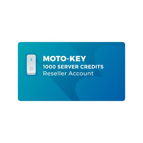 1000 серверных кредитов Moto Key для аккаунта реселера