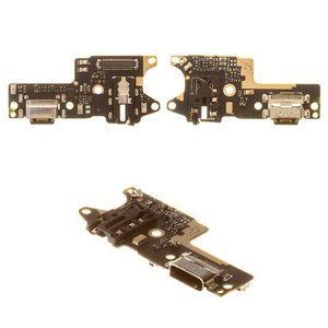 Шлейф для Xiaomi Redmi 9, коннектора наушников, коннектора зарядки, с микрофоном, с компонентами, Original PRC , плата зарядки, M2004J19G, M2004J19C