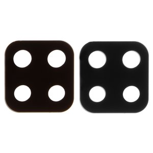 Стекло камеры для Samsung M325 Galaxy M32, черное, без рамки