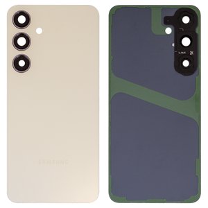 Задняя панель корпуса для Samsung S926 Galaxy S24 Plus, желтая, со стеклом камеры, amber yellow