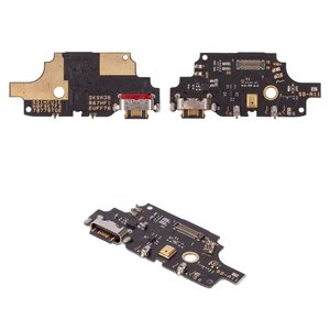 Шлейф для Umidigi A11, коннектора зарядки, с микрофоном, с компонентами, High Copy, плата зарядки