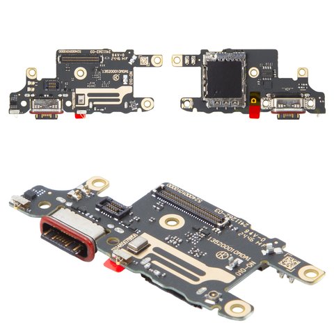 Шлейф для Xiaomi Poco X7 Pro, коннектора зарядки, с компонентами, Original PRC , плата зарядки