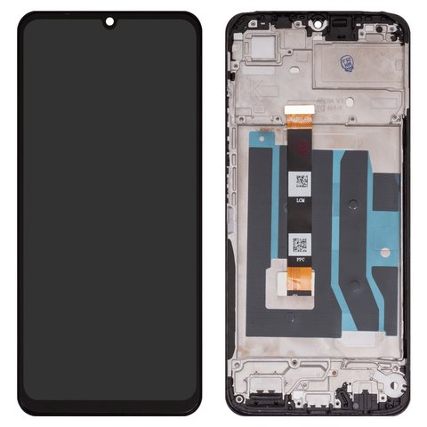 Дисплей для Realme Note 50, чорний, з рамкою, High Copy, RMX3834