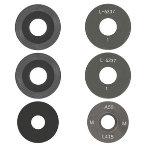 Стекло камеры для Motorola Moto G15, черное, без рамки, комплект 3 шт.