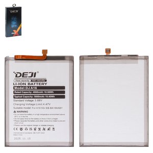 Аккумулятор Deji EB BA166ABY для Samsung A165 Galaxy A16, A166 Galaxy A16 5G, A175 Galaxy A17 4G, A176 Galaxy A17 5G, A266 Galaxy A26, Li ion, 3,88 B, 5000 мАч