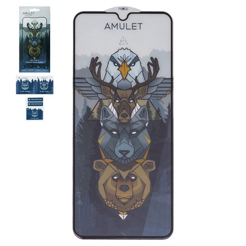 Захисне скло iNobi Amulet для Xiaomi Poco C75, Redmi 14C 4G, Redmi 14C 5G, Redmi 14R, Redmi A3 Pro, Redmi A4, Full Glue, Anti Static, чорний