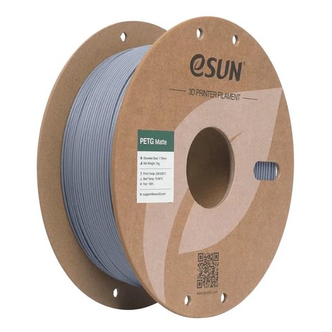 Филамент для 3D принтера eSUN PETG Matte Dark Grey, 1 кг