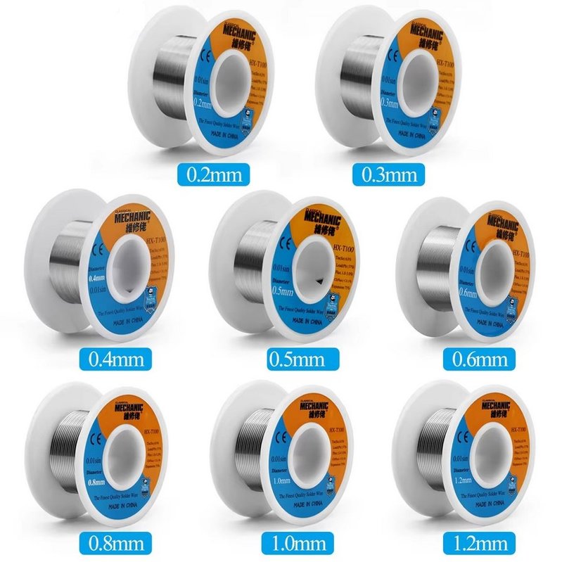 Припой Mechanic HX-T100, Sn 63% , Pb 37%, флюс 1-3%, 0,2 мм, 55 г ...