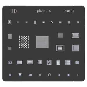 BGA Stencil P3031 for Apple iPhone 6 Cell Phone, (29 in 1) BGA Stencil P3031 for Apple iPhone 6 Cell Phone, (29 in 1)